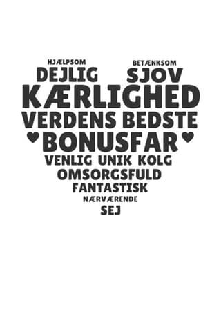 Hjärtmamma inkl. 2 valfria textrader